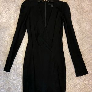 Black French Connection long sleeve party dress